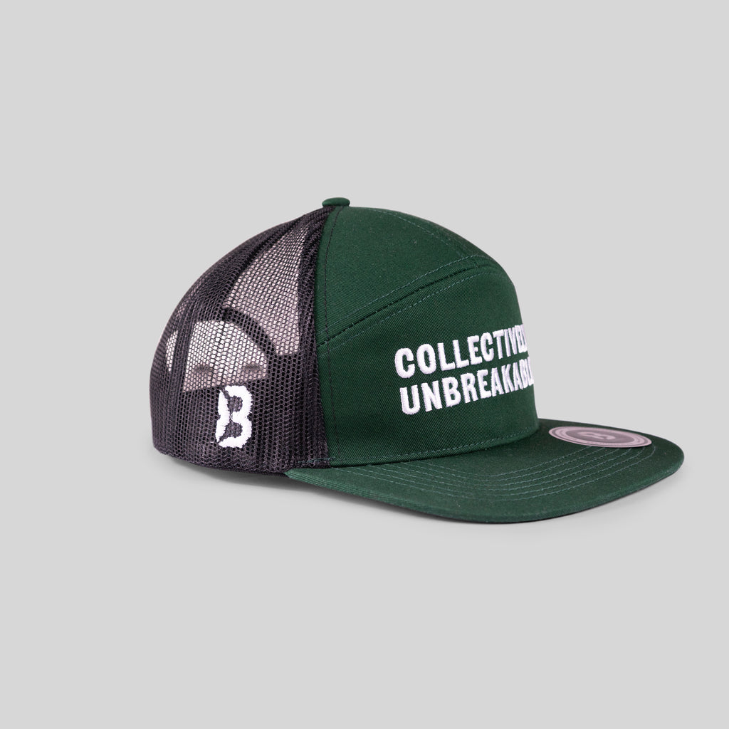 COLLECTIVELY UNBREAKABLE TRUCKER HAT - GREEN